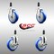 Service Caster 5 Inch 316SS Blue Poly Swivel 1-1/8 Inch Expanding Stem Caster Brake SCC, 2PK SS316EX20S514-PPUB-BLUE-2-TLB-2-118 - alternate 3